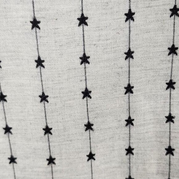 Anerkjendt Artsy Stars Embroidered 100% Cotton Button Front Shirt - Picture 2 of 7